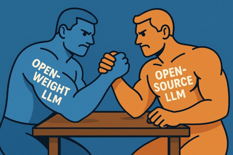Open-weight LLMs vs Open-source LLMs