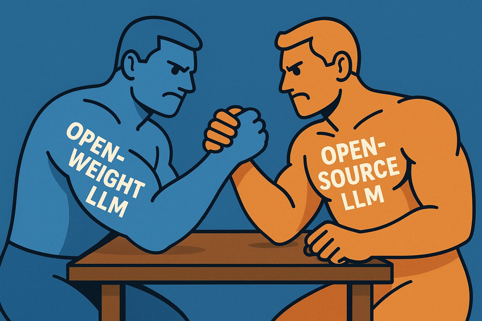 Open-weight LLMs vs Open-source LLMs
