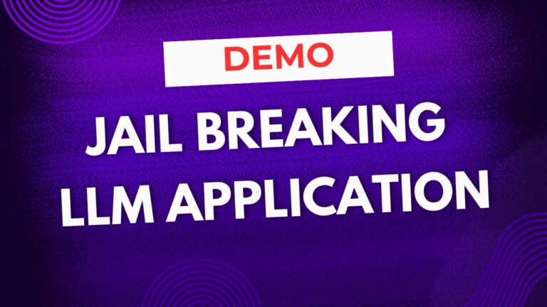 Live demo of Jailbreaking a Generative AI application