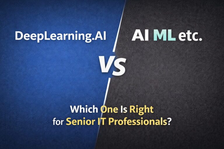 DeepLearning.AI vs AI ML etc.